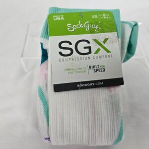 Sock Guy SGX Compression Socks L/XL Women's 10-14 Men's 9-13 Built for Speed